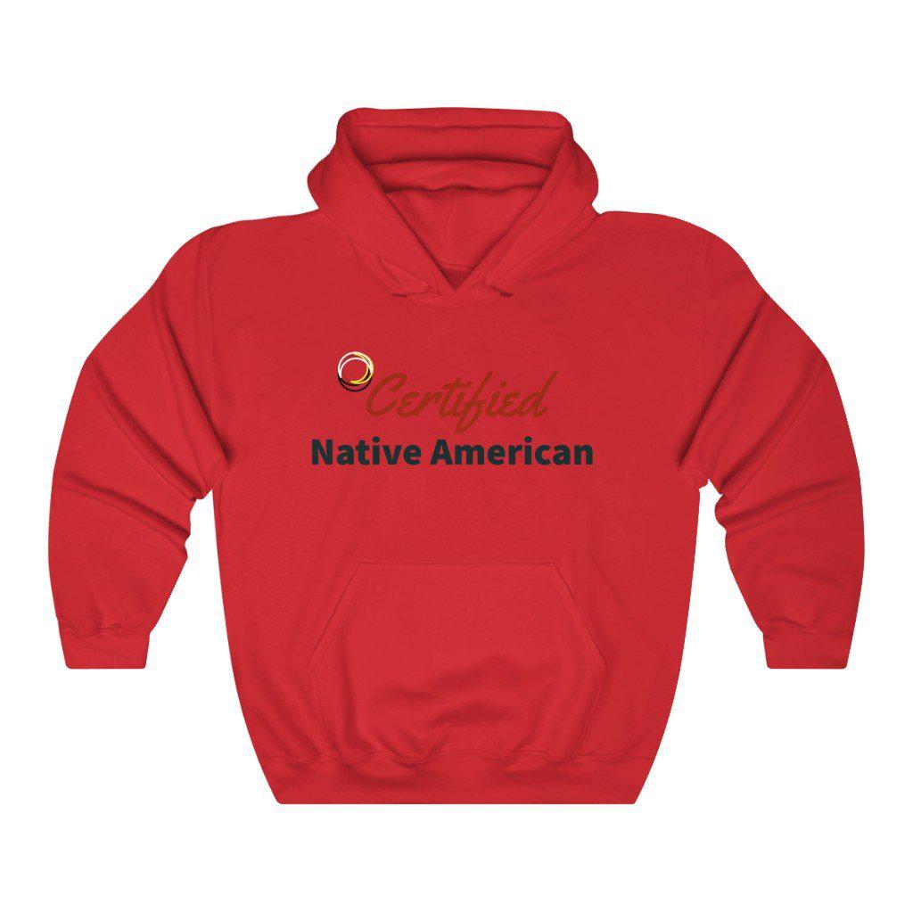 Certified Native American Hooded Sweatshirt - White Bison Native Art