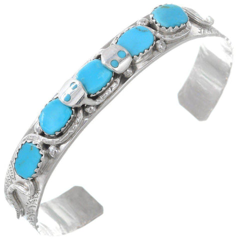 Turquoise Silver Men’s Cuff