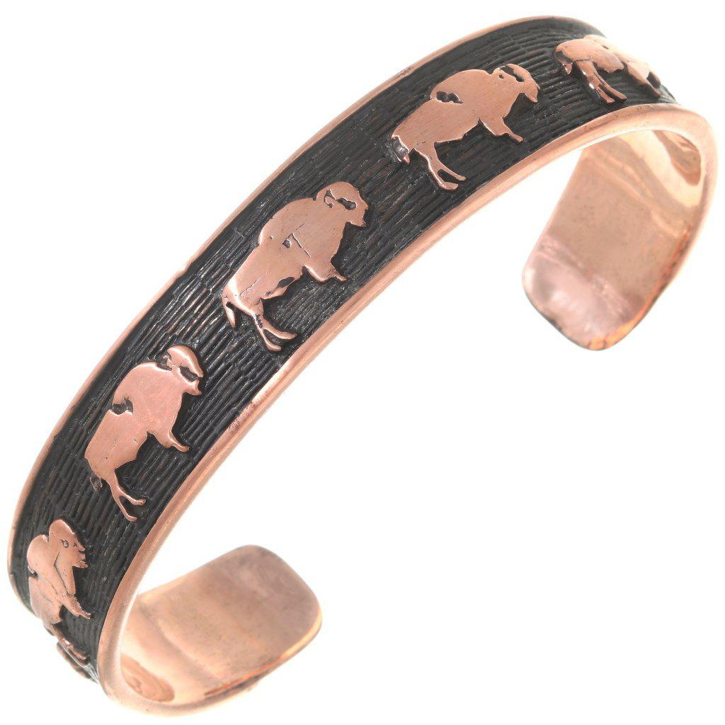Copper Buffalo Cuff Unisex Bracelet