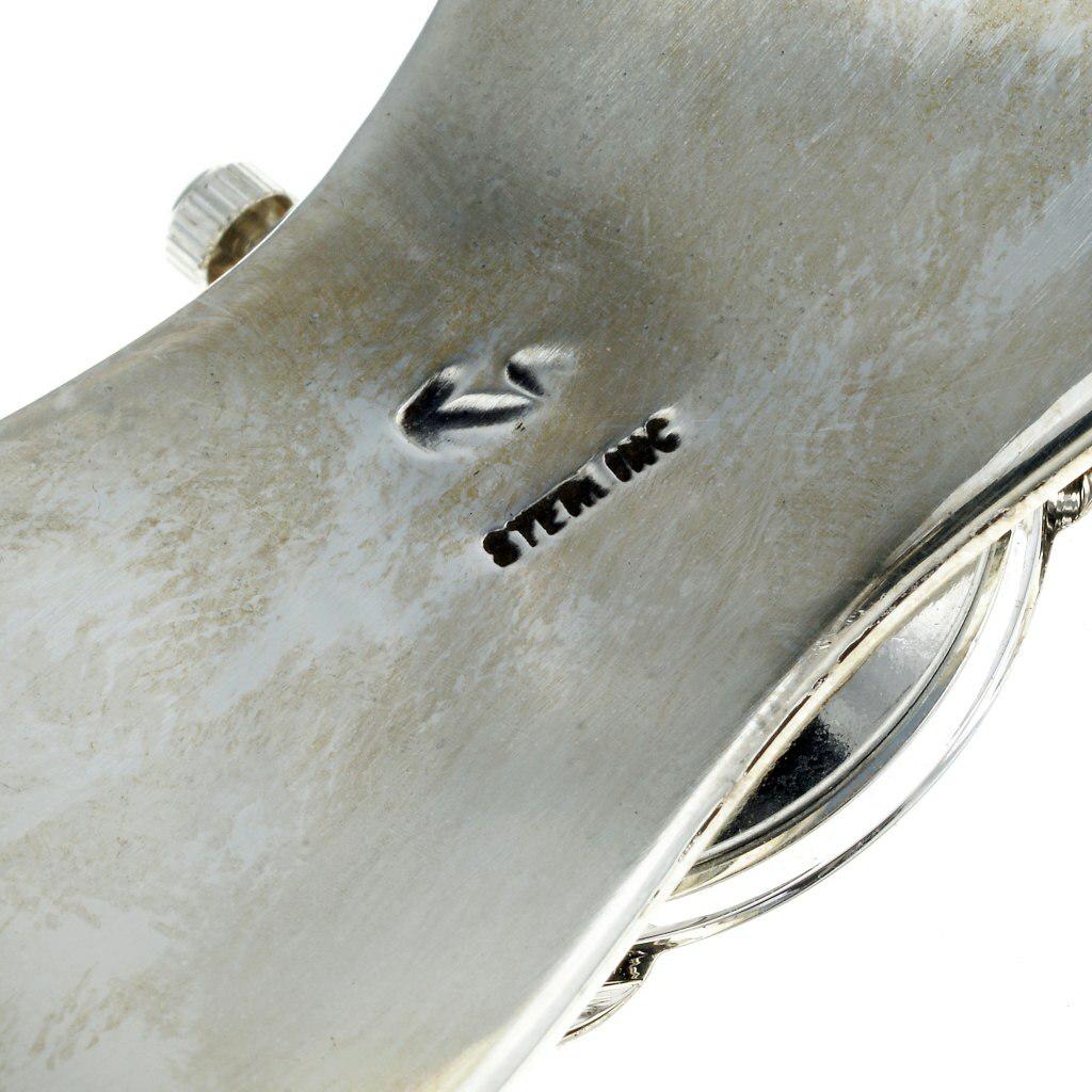 Traditional Gold Silver Watch Ladies Native American Cuff