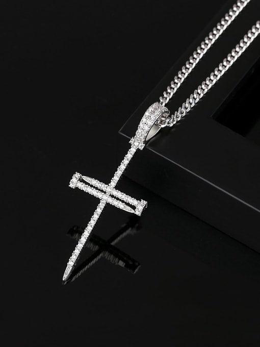 Blinged Cross Necklace - White Bison Native Art