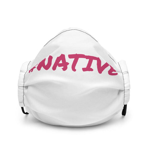 #Native Premium face mask - White Bison Native Art