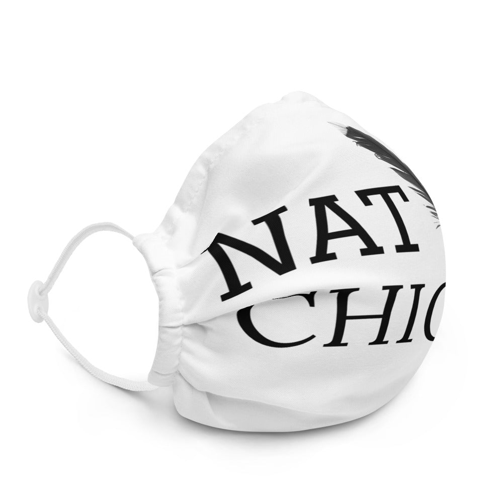 Native Chick Premium face mask - White Bison Native Art