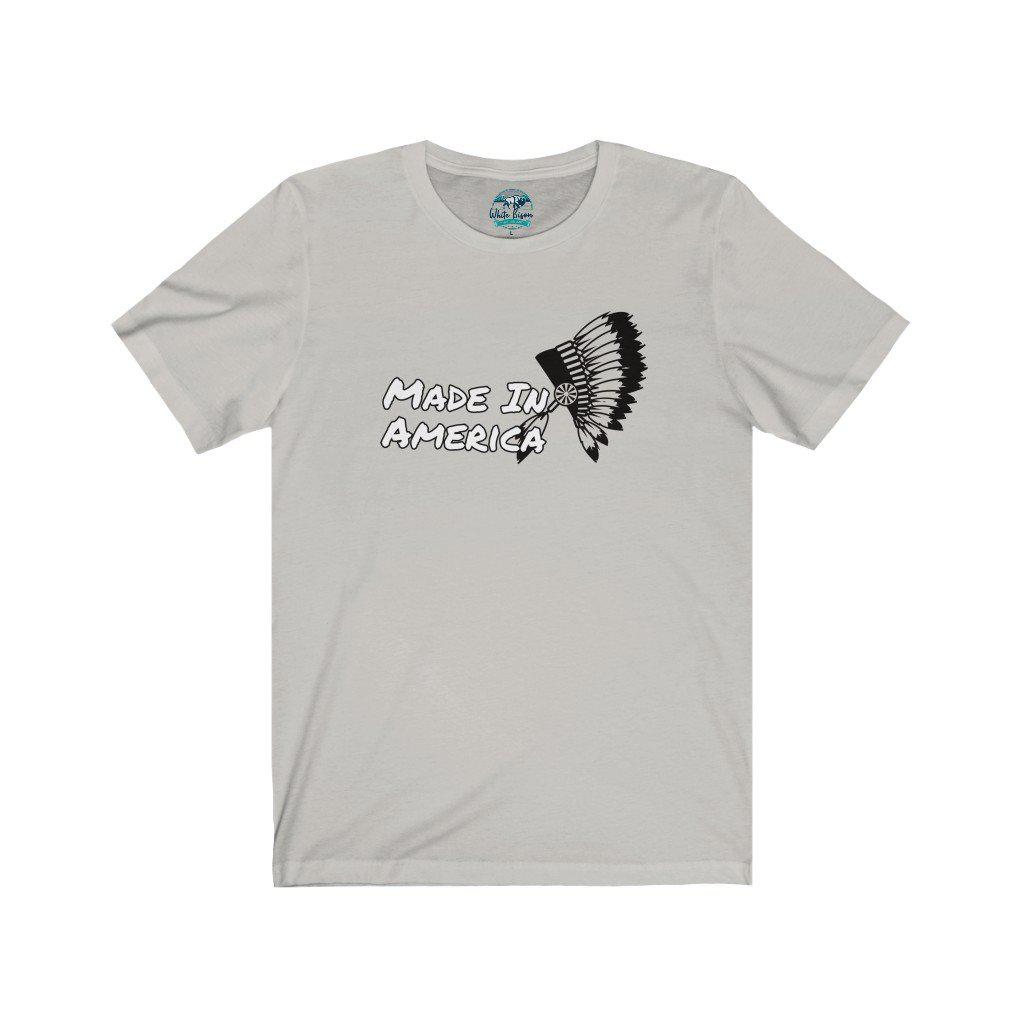 Made In America Short Sleeve Tee - White Bison Native Art