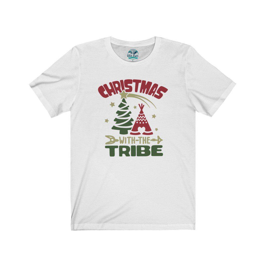 Christmas With the Tribe Tee - White Bison Native Art