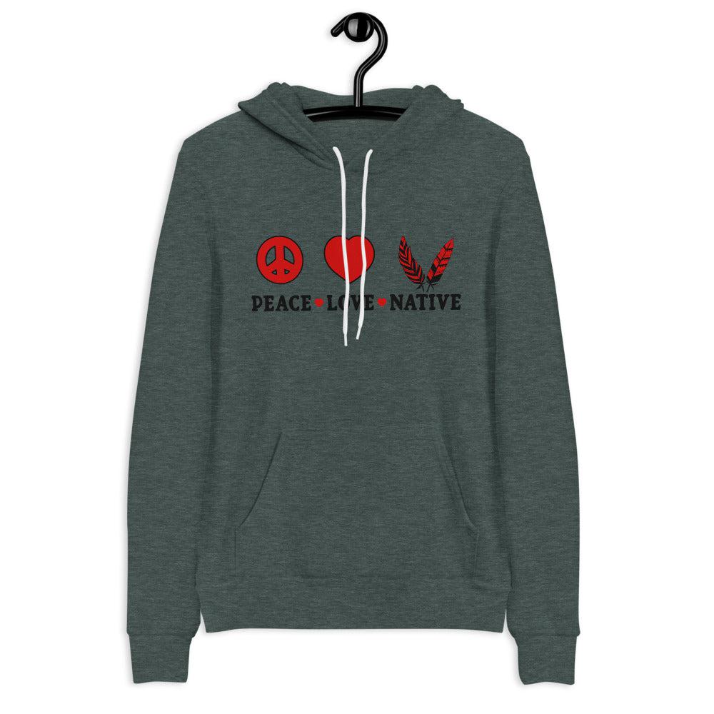 Peace Love Native Unisex hoodie