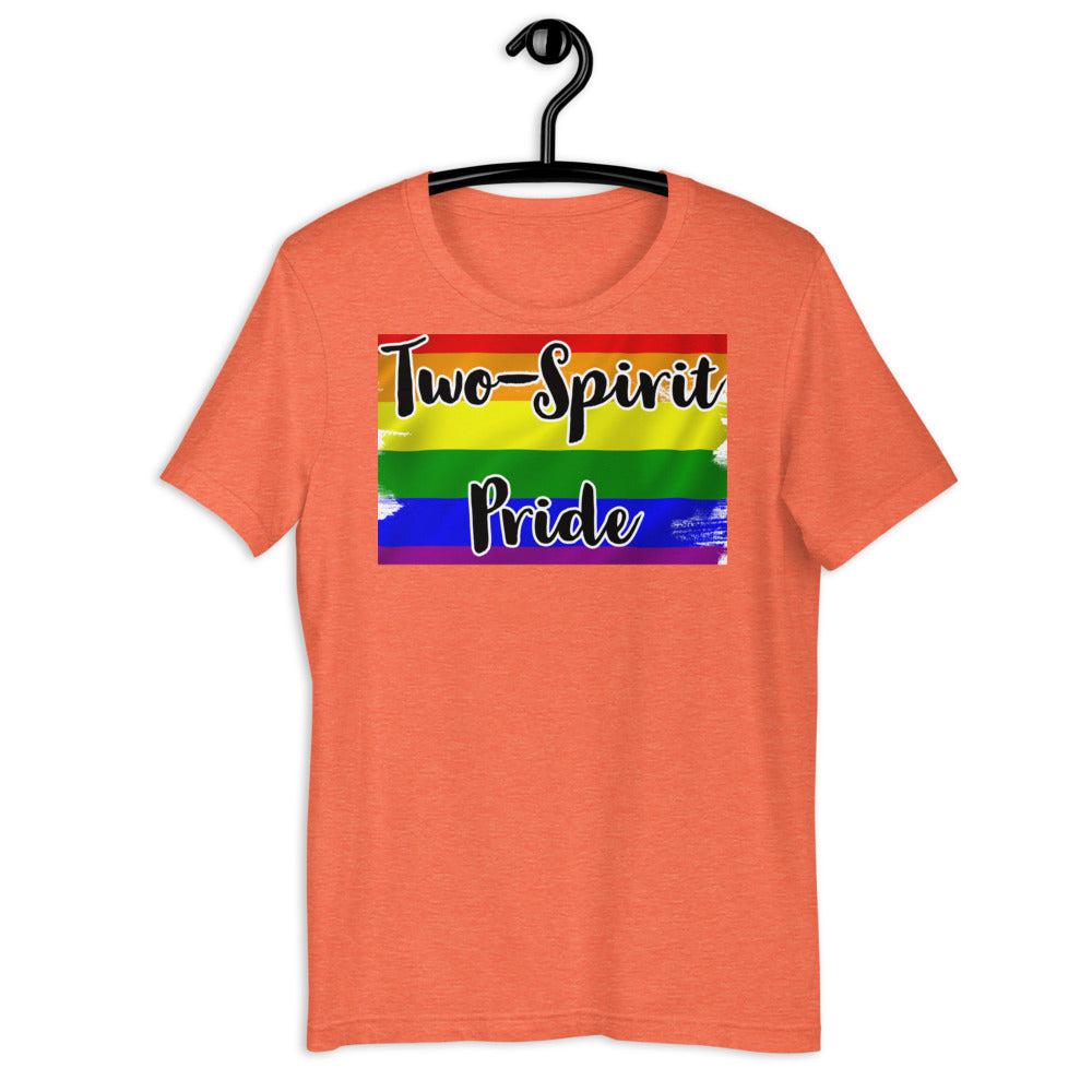 Two-Spirit Pride Short-Sleeve Unisex T-Shirt - White Bison Native Art